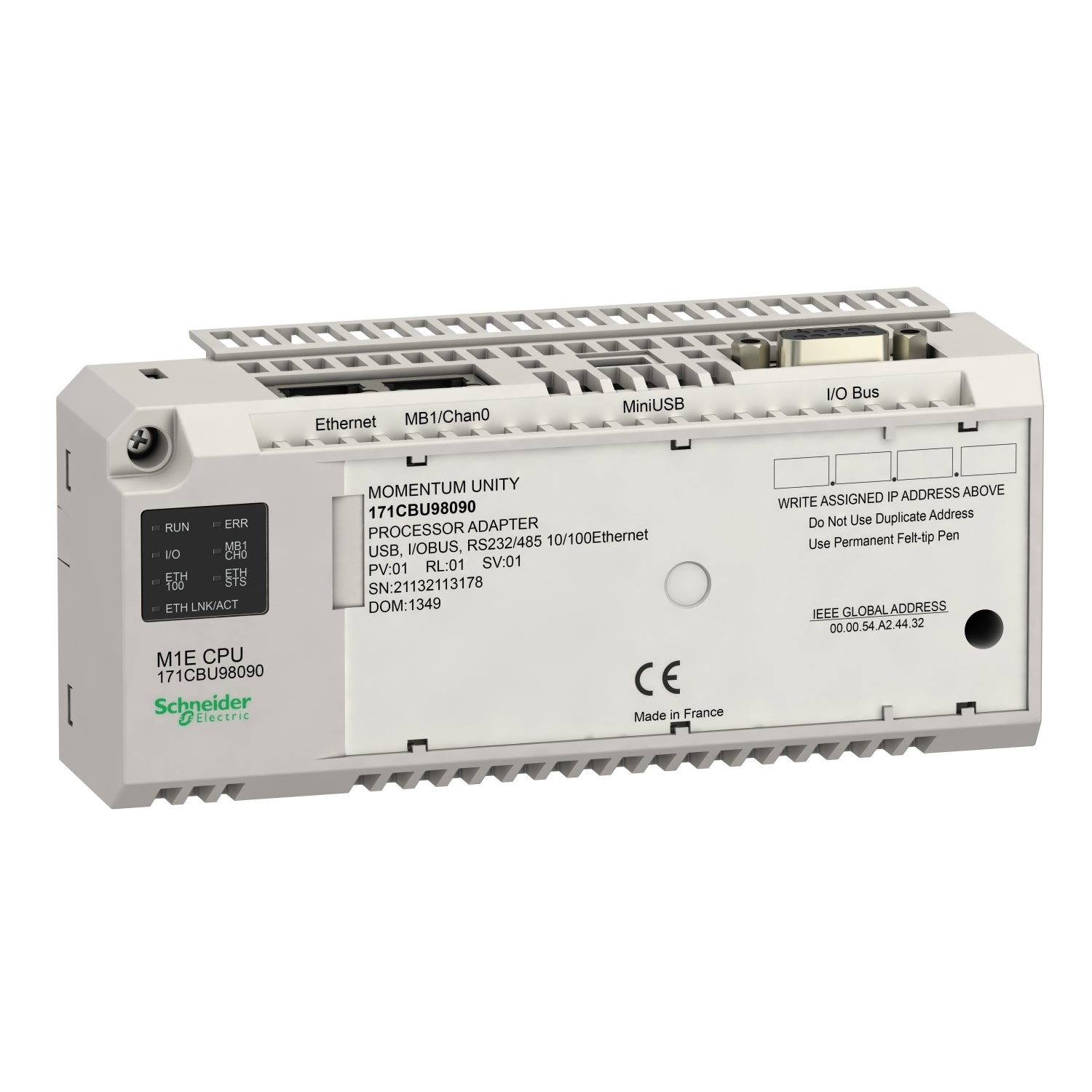 171CBU98090 | Schneider Electric Unity M1E processor