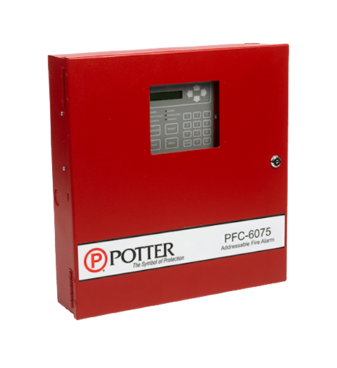 PFC-6075 | Potter 75-Point Analog/Addressable Fire Alarm Control Panel with Ethernet and IP Communication