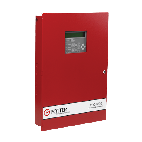 Potter PFC-6800 Expandable Analog Addressable Fire Alarm Control Panel