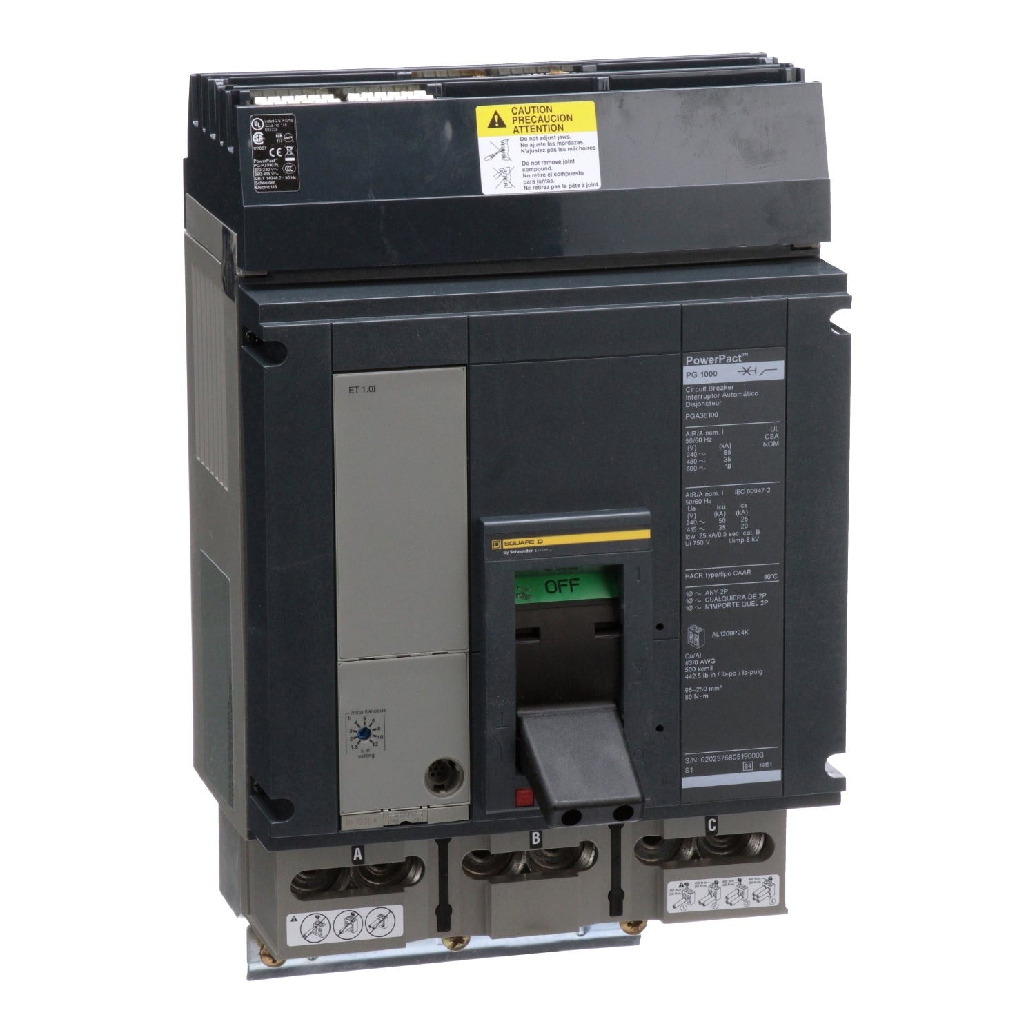 PGA36100 | Schneider Electric Circuit Breaker