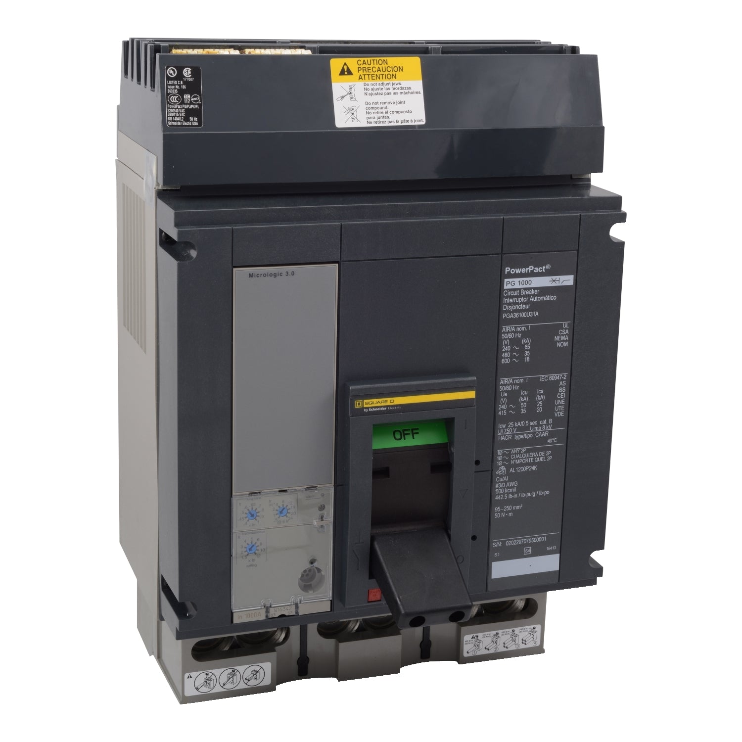 PLA34120 | Schneider Electric Circuit Breaker