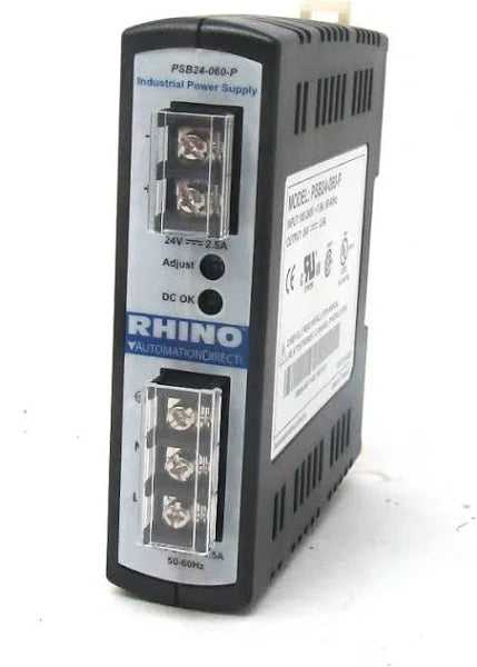 PSB24-060-P | Automation Direct 22-28 VDC output, 2.5A, 60W, 120/240 VAC or 120-375 VDC nominal input, 1-phase