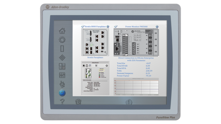 2711P-T7C21D8S | Allen-Bradley PanelView Plus 7 Color Touch 7", Ethernet, 24VDC