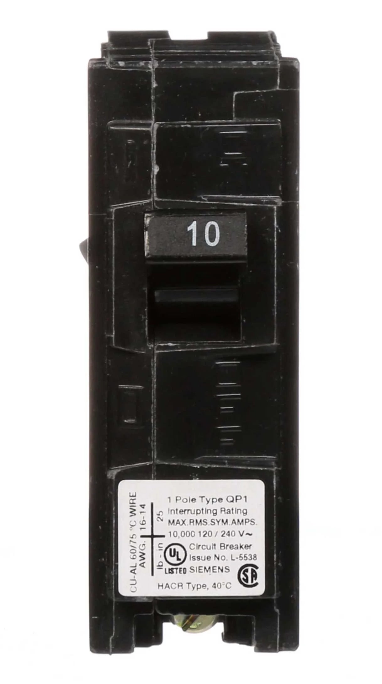 Q110 | Siemens 10 Amp Molded Case Circuit Breaker