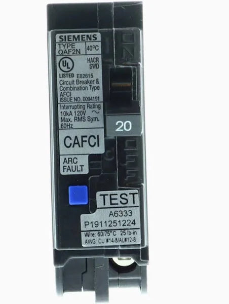 QA120AFCN | Siemens Low Voltage Arc-Fault Combination Circuit Breaker