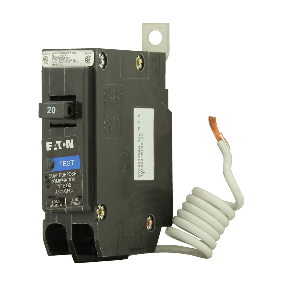 QB1020AFGF | Eaton Cutler-Hammer 1-Pole 20A 240V Molded Case Circuit Breaker