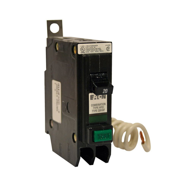 QBHCAF1020 | Eaton 20A 1-Pole 120/240V Combination Arc Fault Molded Case Circuit Breaker