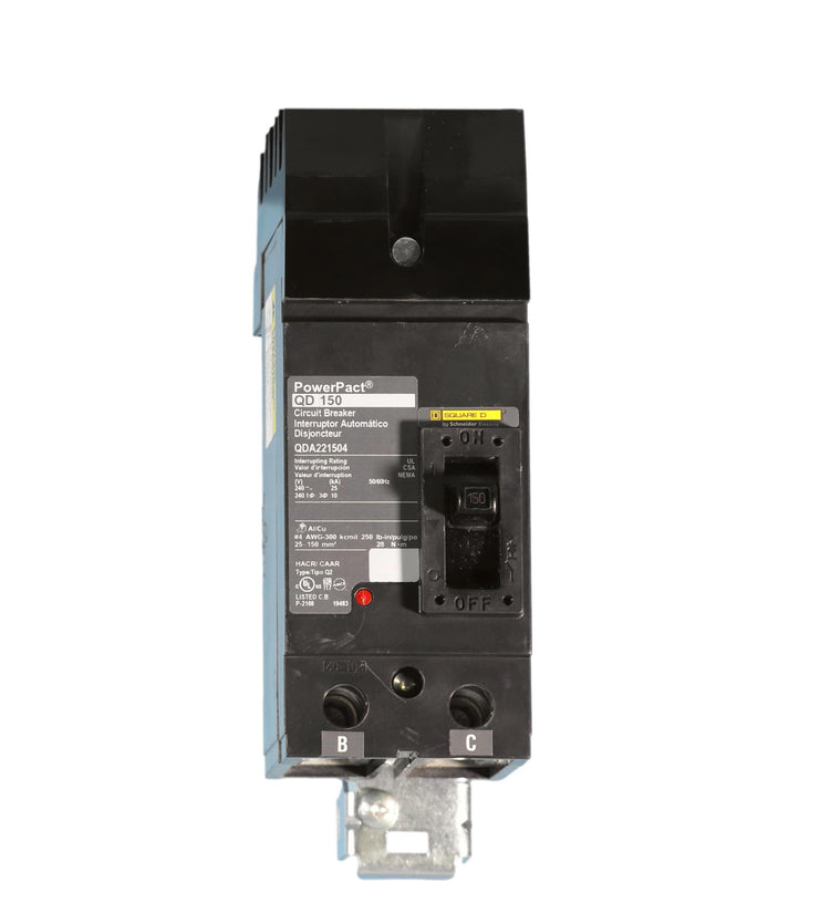 QDA221504 | Square D 2-Pole 150A 240VAC PowerPacT Q Molded Case Circuit Breaker