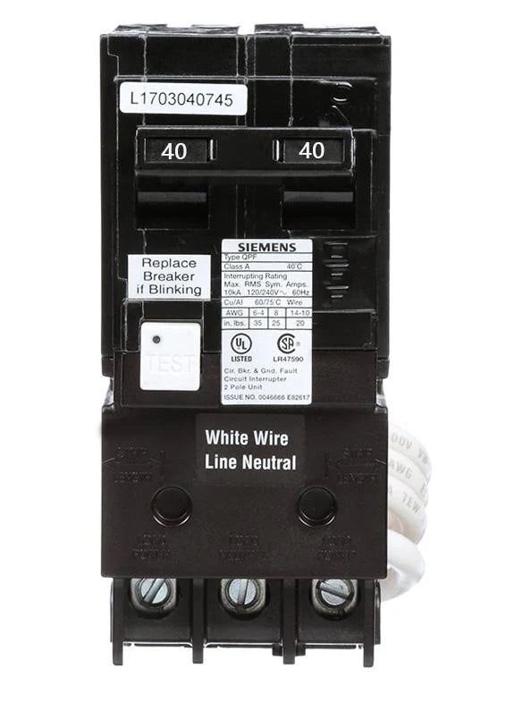 QF240A | Siemens 40 Amp GFCI Circuit Breaker