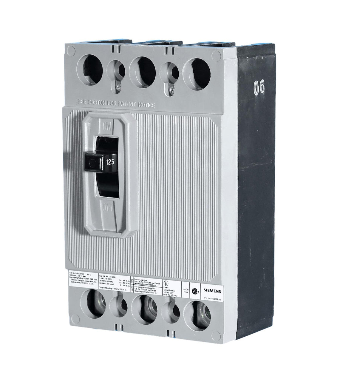 QJH23B125 | Siemens 3-Pole Molded Case Circuit Breaker 125A