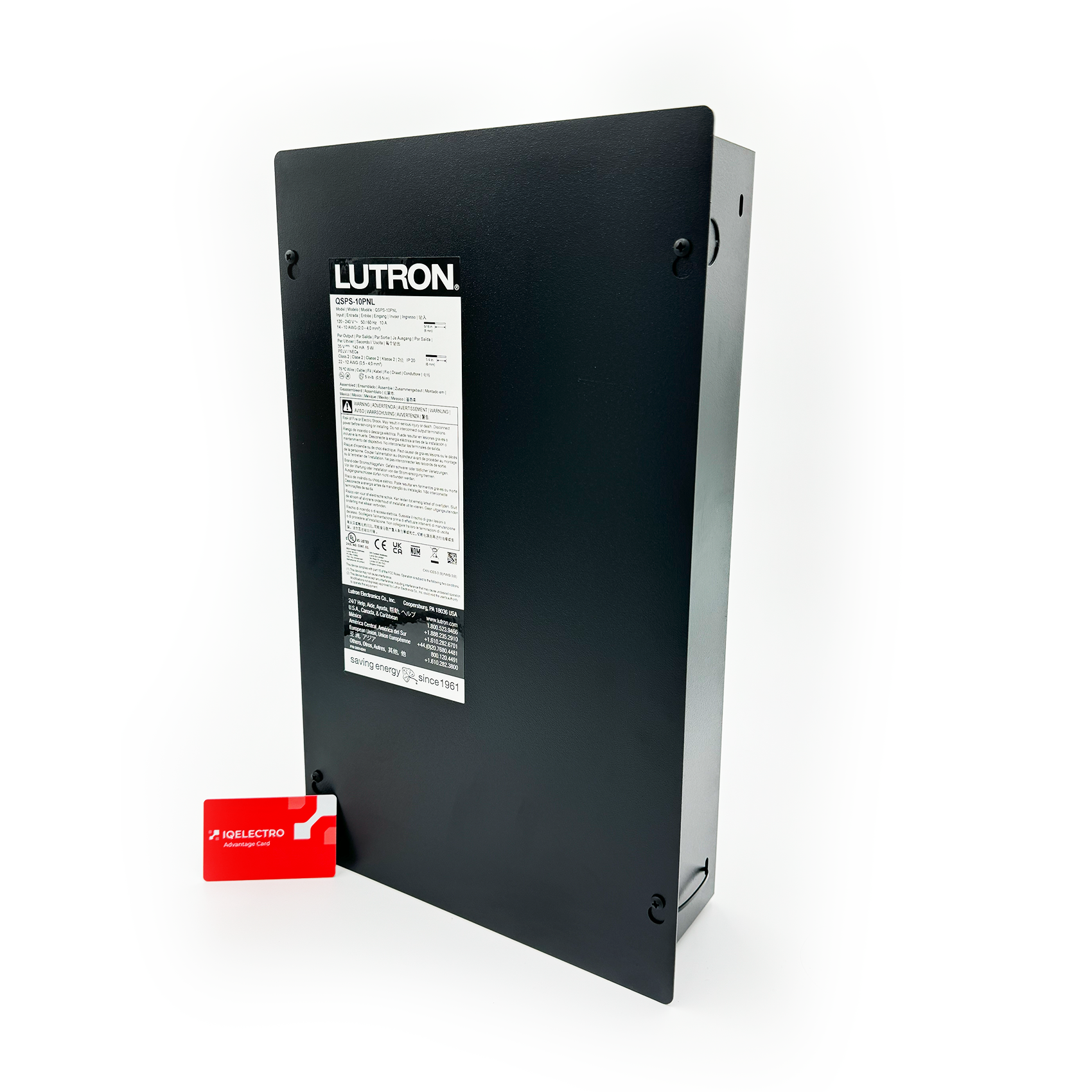 QSPS-10PNL | Lutron 10-Output Sivoia QS Smart Panel