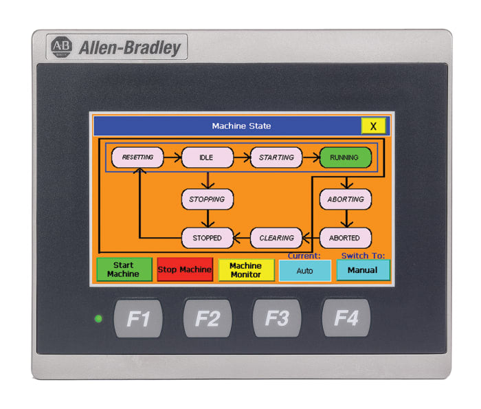 2711R-T4T | Allen-Bradley PanelView 800 Color HMI Touch Screen Terminal 4-inch