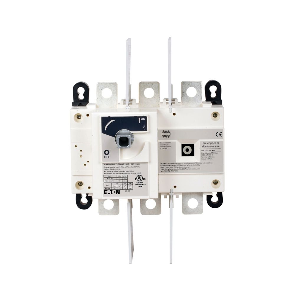 R9D3200U | Eaton 200A 3-Pole Rotary Disconnect Switch 600VAC