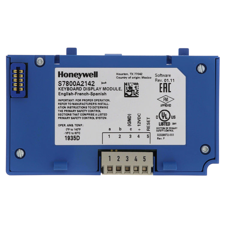 S7800A2142 | Honeywell 7800 Series Keyboard Display Module, 4-Line Interface Multi-Language