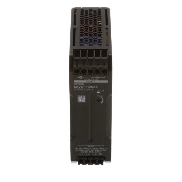 S8VK-T12024 | OMRON AC-DC Power Supply, 3-Ph, 480V, 24VDC 5A, S8VS Series
