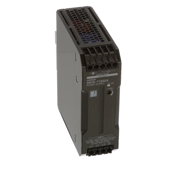 S8VK-T12024 | OMRON AC-DC Power Supply, 3-Ph, 480V, 24VDC 5A, S8VS Series