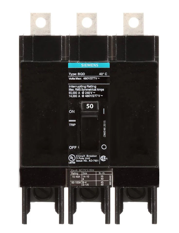 BQD350 | Siemens 3 Pole Circuit Breaker