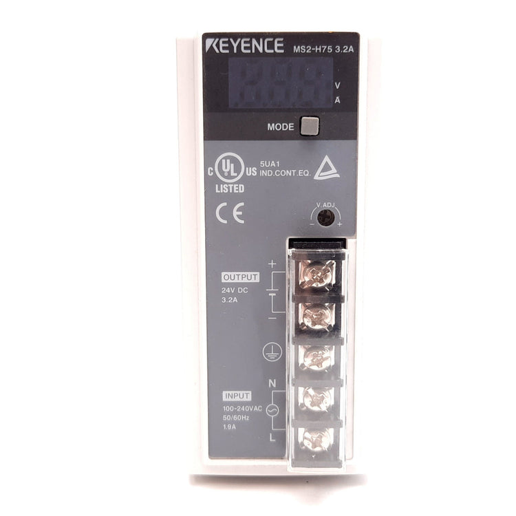 MS2-H75 | Keyence 24 VDC 3.2 A Switching Power Supply, 75 W, 85–264 VAC Input