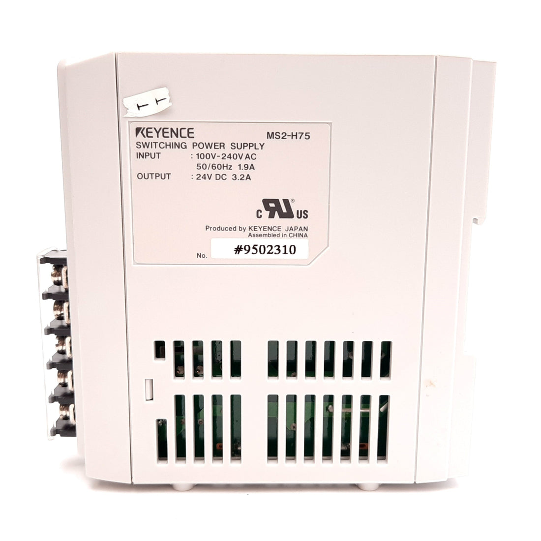 MS2-H75 | Keyence 24 VDC 3.2 A Switching Power Supply, 75 W, 85–264 VAC Input