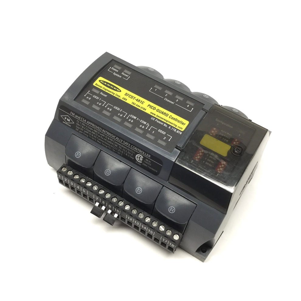 SFCDT-4A1C | Banner Pico-Guard Fiber Optic Sensor Safety Controller