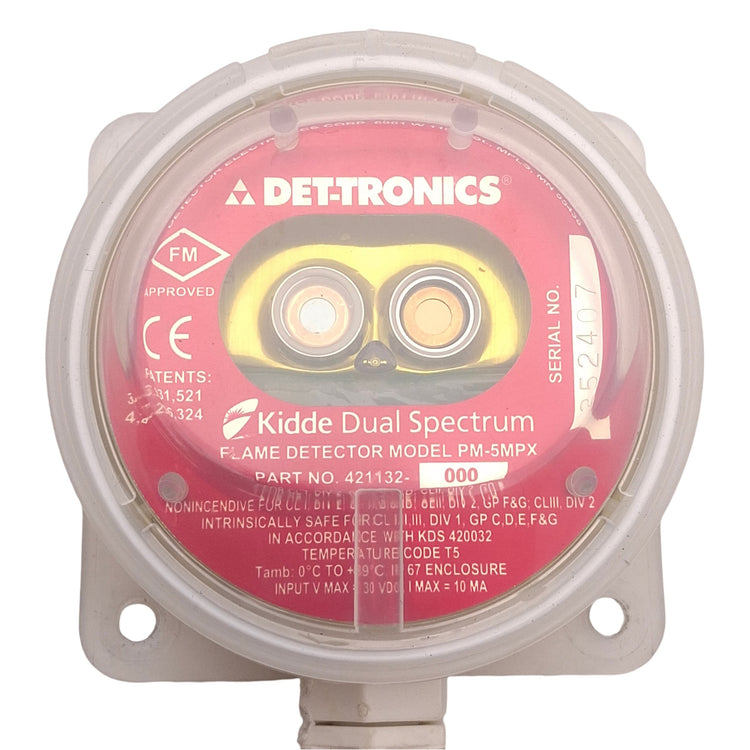 Det-Tronics PM-5MPX Dual Spectrum Infrared Flame Detector for Semiconductor Fire Protection Applications