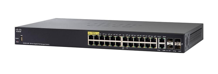 Cisco SG350-28P-K9-NA 28-Port Gigabit Managed PoE Switch