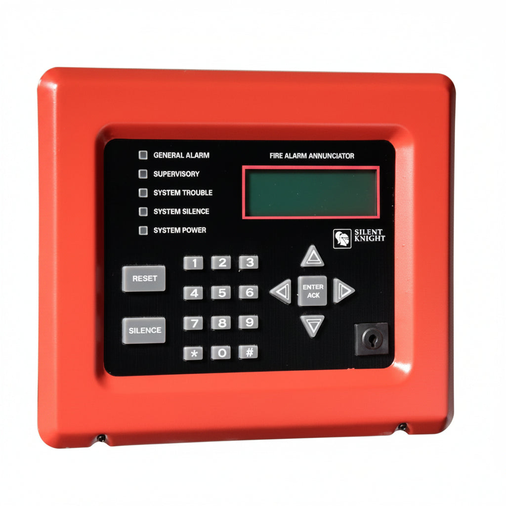 Silent Knight SK-5860R Red Remote Fire Alarm Annunciator with 80-Character LCD