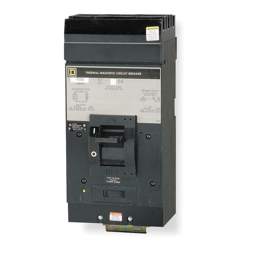 LA36150 | Schneider Electric Three Pole Thermal Magnetic Molded Case Circuit Breaker 150A 600VAC