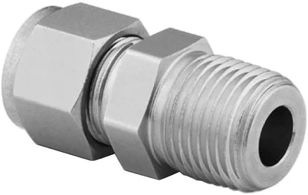 SS-600-1-8 | Swagelok Stainless Steel Tube Fitting, Male Connector, 3/8 in. Tube OD x 1/2 in. Male NPT