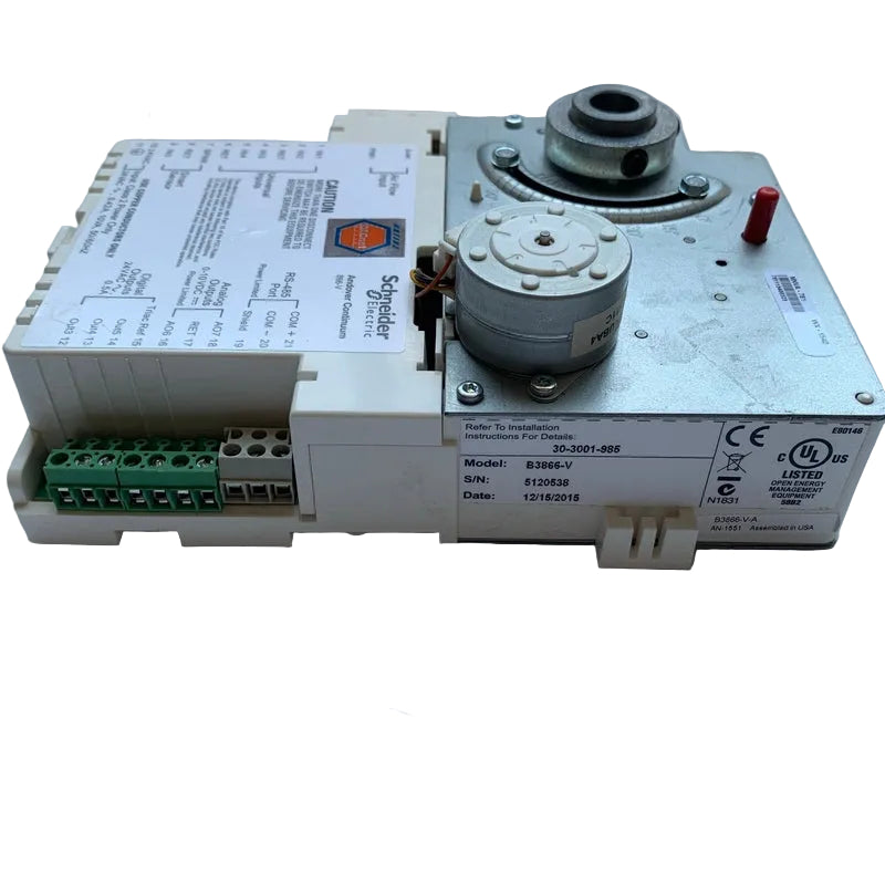 Schneider Electric Andover Continuum B3866-V BACnet MS/TP VAV Controller w/ Actuator