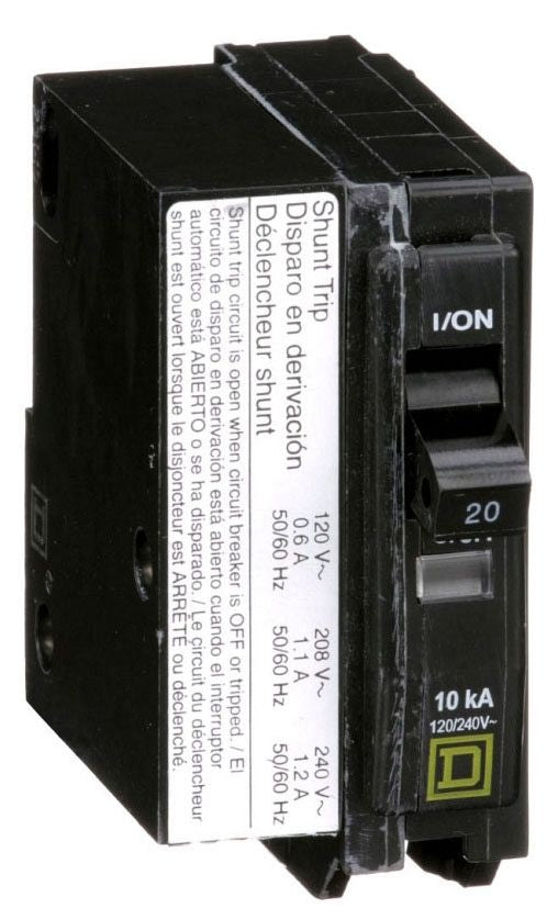 QO120-1021 | Square D 20A 1-Pole 120/240V Thermal Magnetic Miniature Circuit Breaker