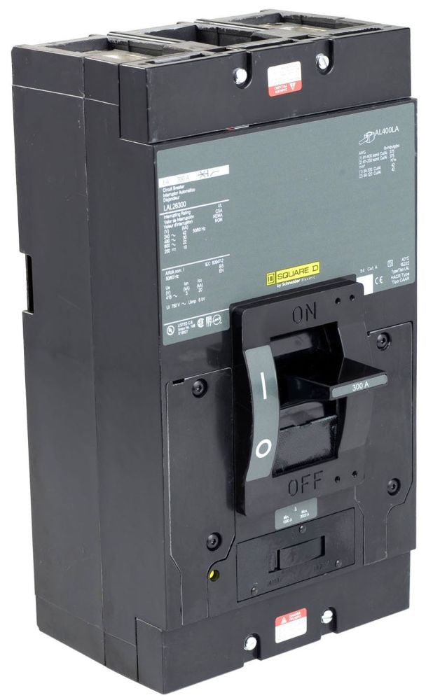LAL26350 | Square D 350A 2-Pole 600V Thermal Magnetic Molded Case Circuit Breaker