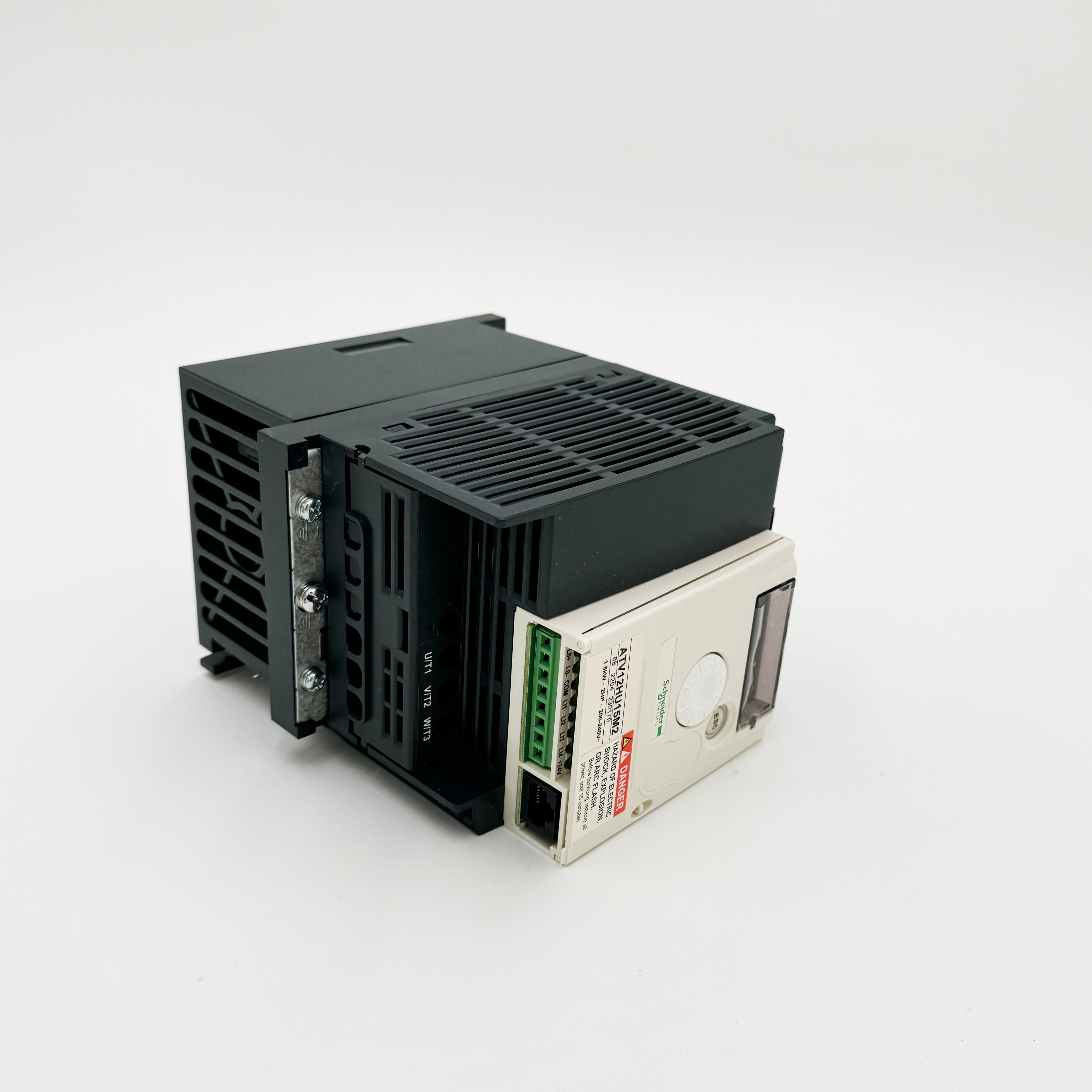 ATV12HU15M2 | Schneider Electric Variable speed drive, Altivar 12, 1.5kW, 2hp, 200 to 240V, 1 phase, with heat sink