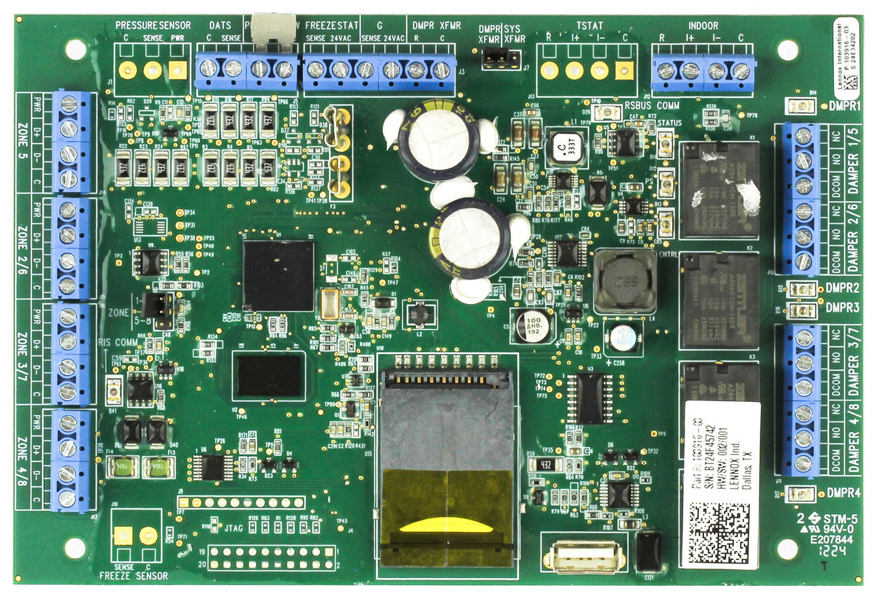 Lennox 103916-03 Smart Zoning System Damper Control Module No Housing