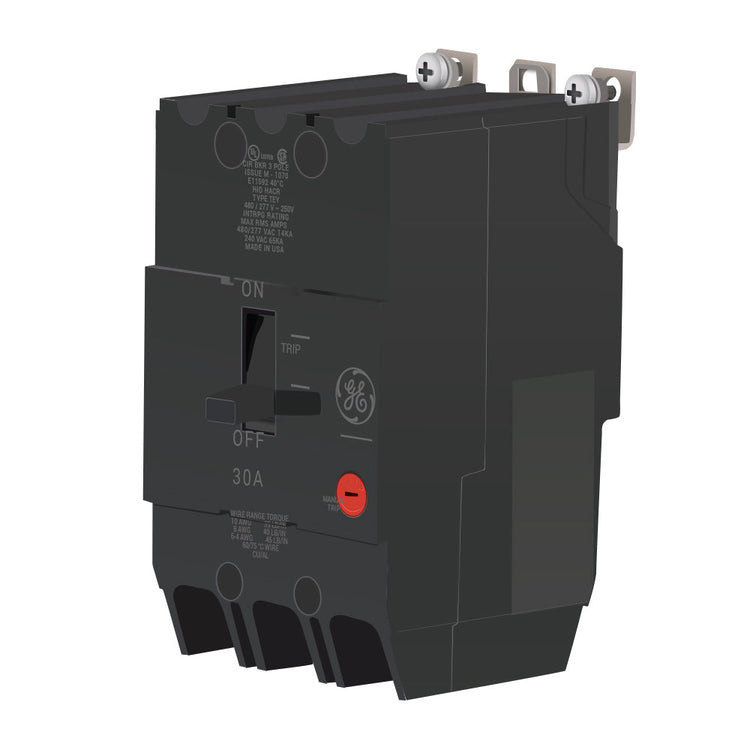 TEY330 | General Electric Q-Line Molded Case Circuit Breaker 30A 3-Pole 277/480V Bolt-O