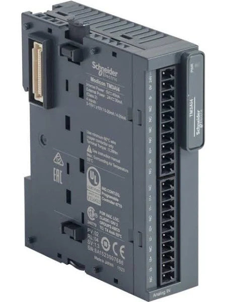 TM3AI4 | Schneider Electric Analog input module, Modicon TM3, 4 inputs, screw, 24V DC
