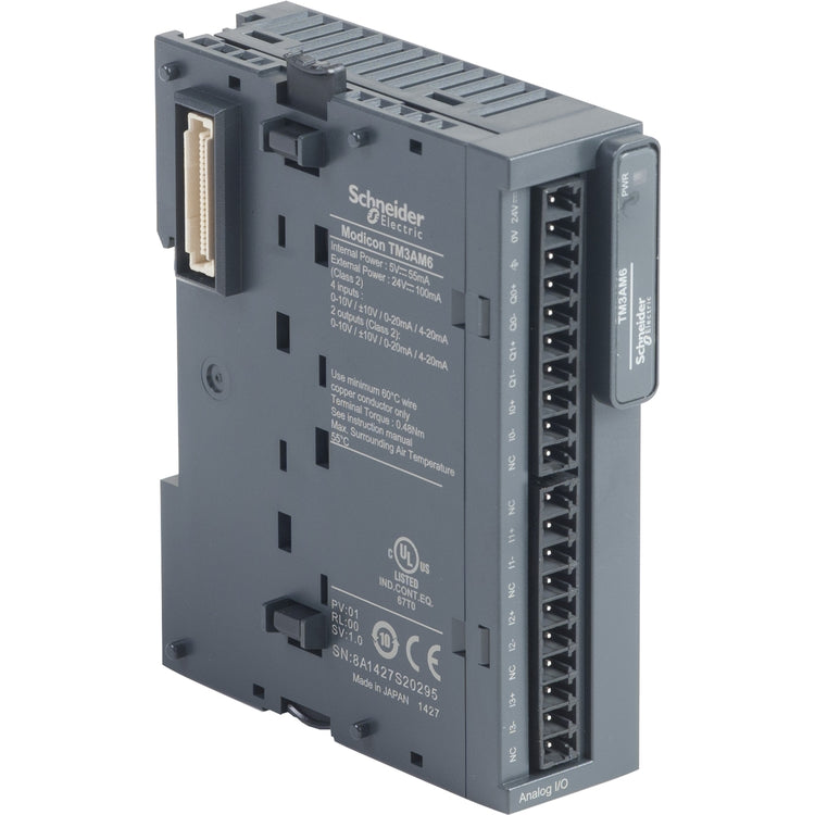 TM3AM6 | Schneider Electric | IO analog module, Modicon TM3, 4 inputs, 2 output, screw, 24V DC