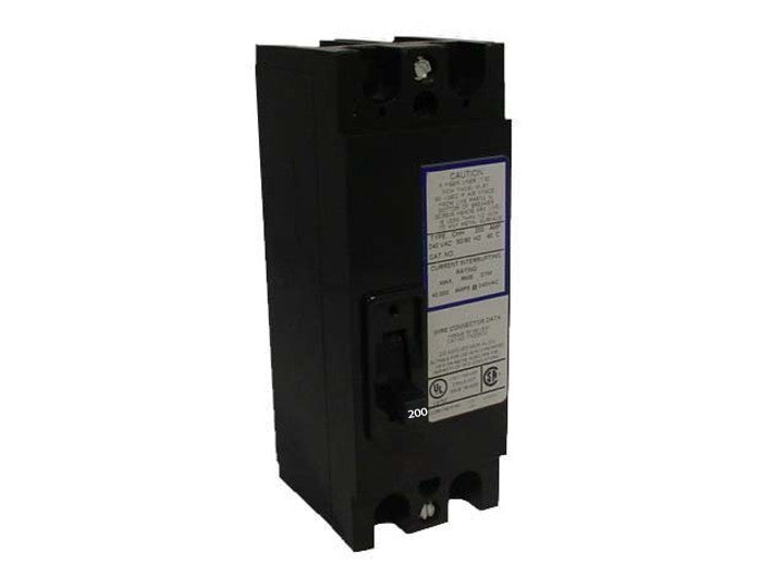 TMQD22200 | General Electric 200A 2-Pole 240V Thermal Magnetic Molded Case Circuit Breaker