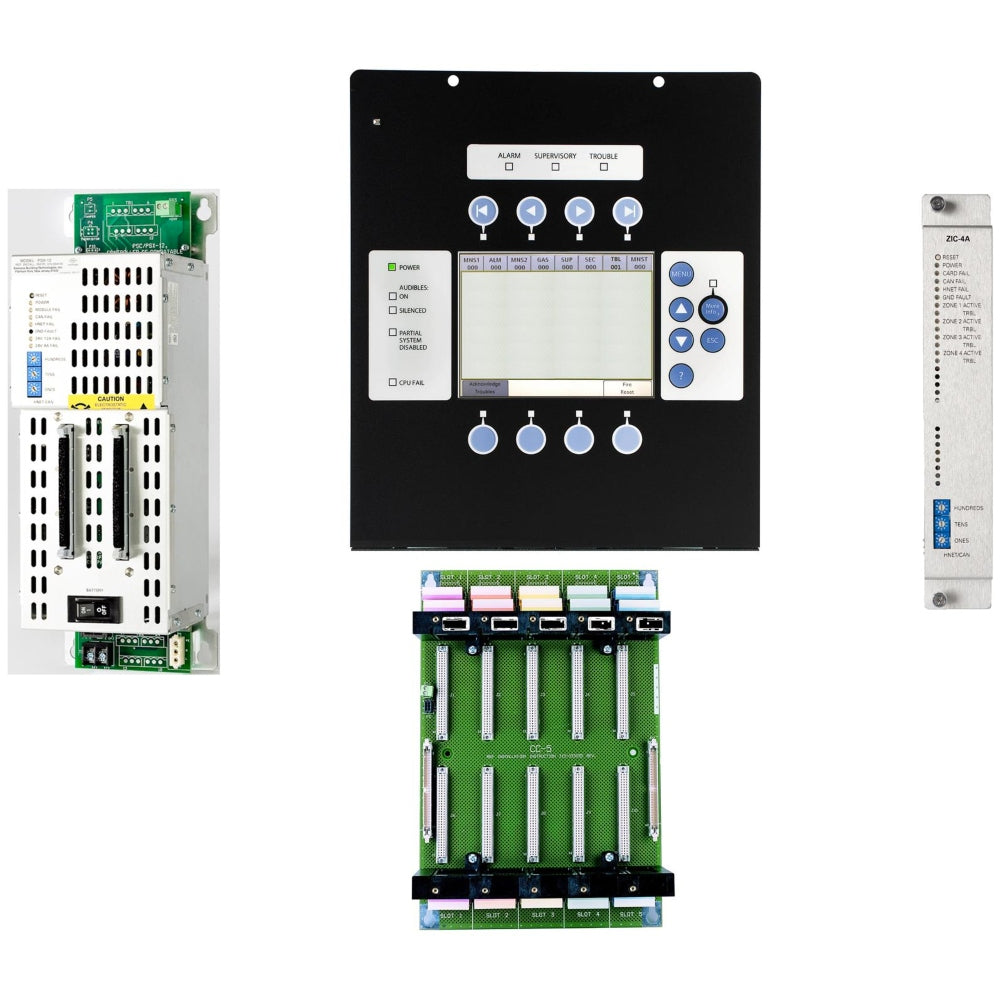 XLS-250-ZIC4A-EP | Siemens Fire Alarm System Assembly with DLC, PMI-3, ZIC-4A, CC-5, PSC-12
