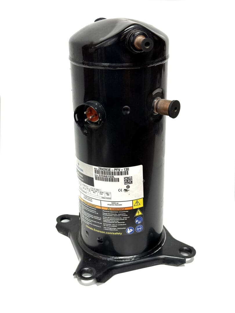 ZR42K5E-PFV-130 | Copeland 3-1/2 HP Scroll Compressor 208–230V 1PH 42,800 BTU R22/R407C