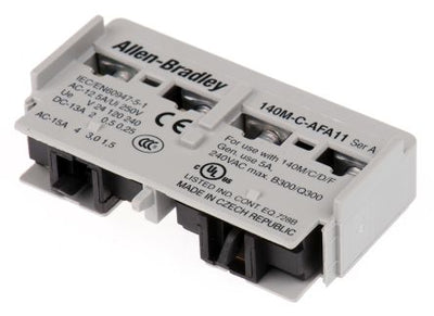 140M-C-AFA11 | Allen-Bradley front-mounted auxiliary contact, 1 NO + 1 NC, for 140M-C motor protectors