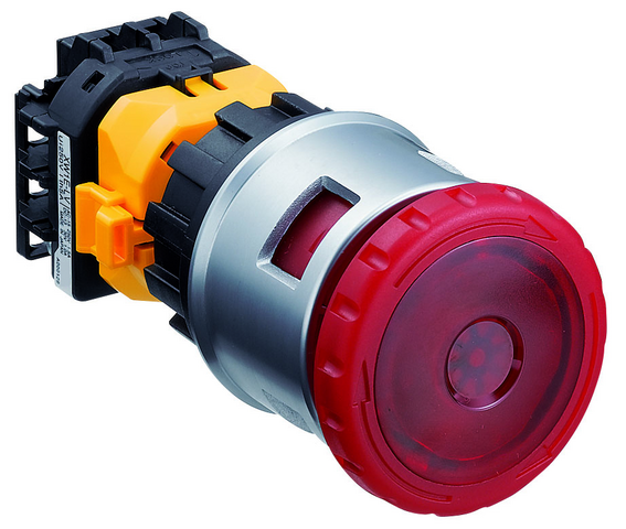Euchner ES-XN4E-LL412Q4MFR Red 30mm Emergency Stop Pushbutton 1NO/2NC