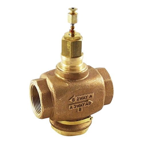 V5011N1073 | Honeywell 1-1/4" Two-Way Globe Valve 18.7 Cv NPT Brass Body