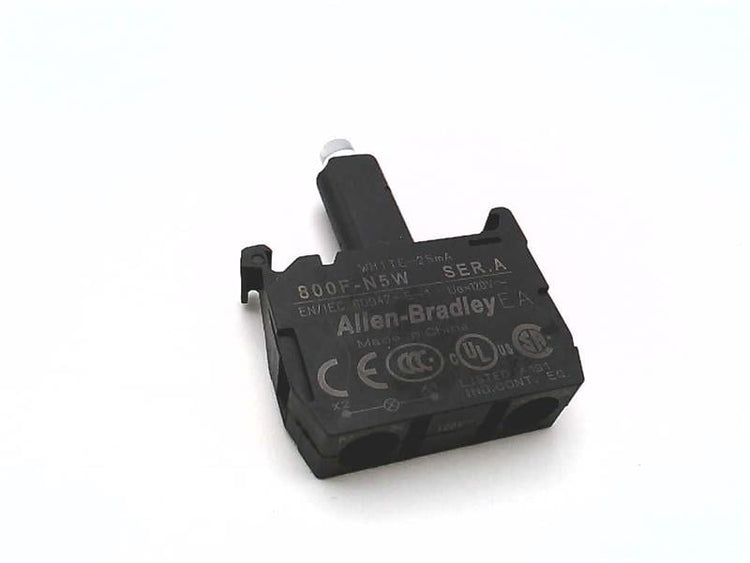 800F-N5W | Allen-Bradley 120 VAC White Integrated LED Latch Mount