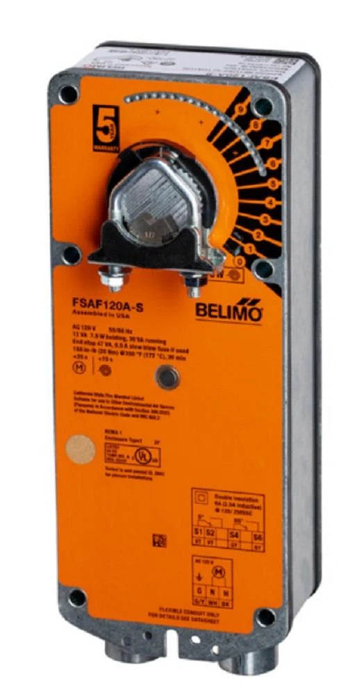 Belimo FSAF120A-S Fire & Smoke Spring Return Actuator