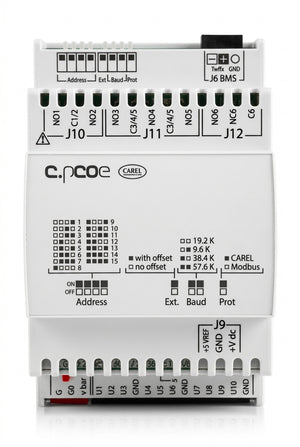 Carel P+E0000000000 I/O Expansion Module 16 I/O 24VDC Modbus
