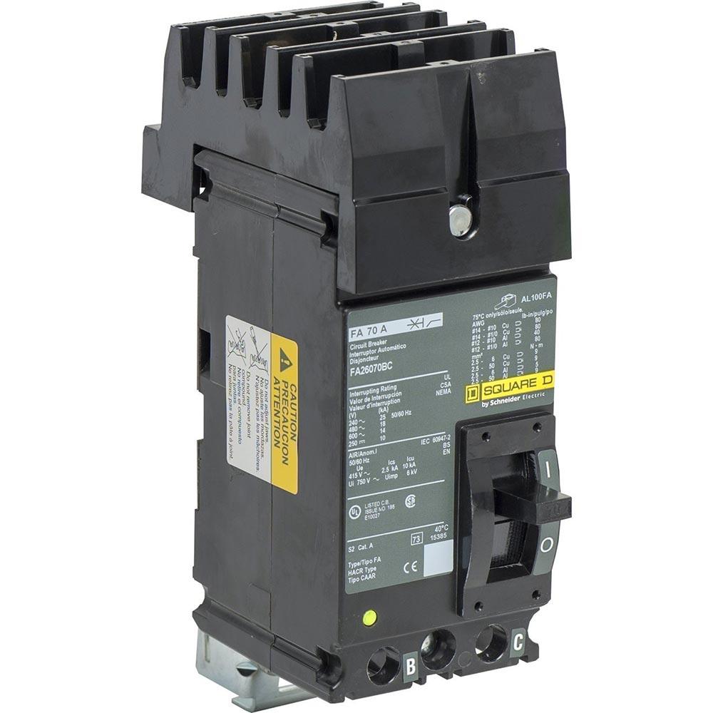 FH26060BC | Square D 2 Pole 60A Thermal Magnetic Molded Case Circuit Breaker