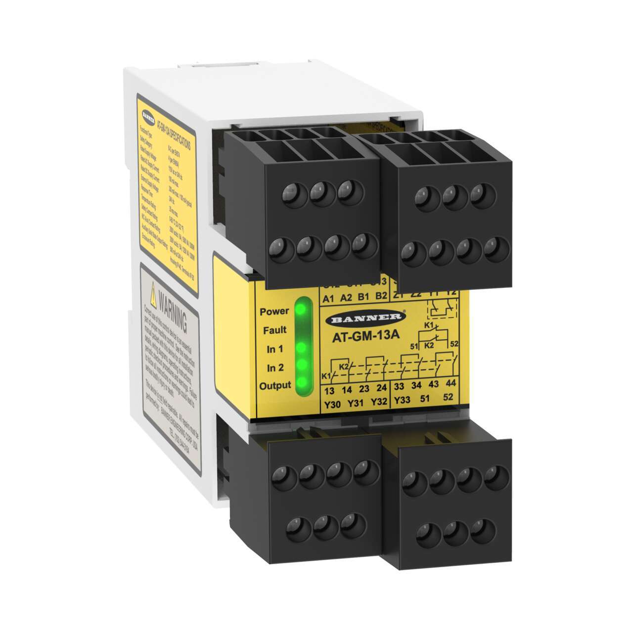 AT-GM-13A | Banner Safety Relay Module for Two-Hand Control Buttons