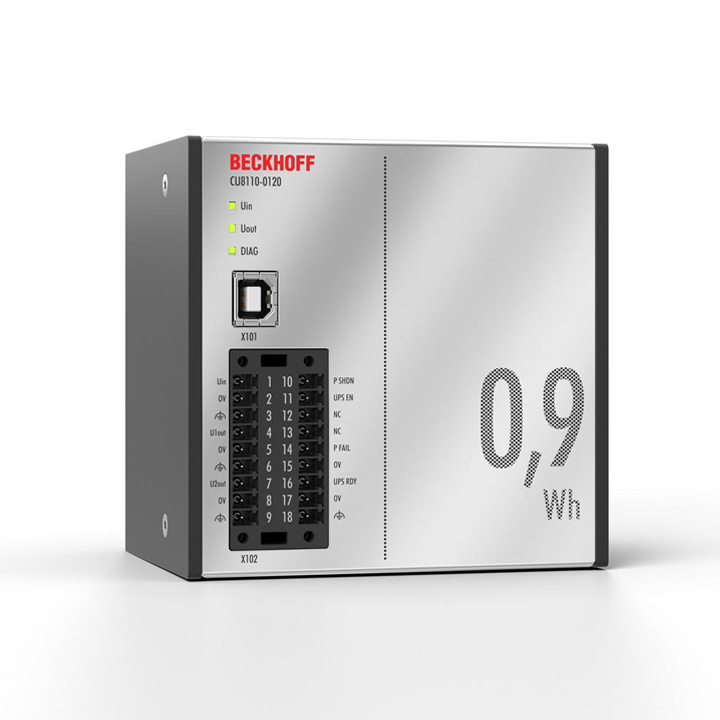 CU8110-0120 | Beckhoff Capacitive Uninterruptible Power Supply (UPS) 24 V DC 110 W 0.9 Wh