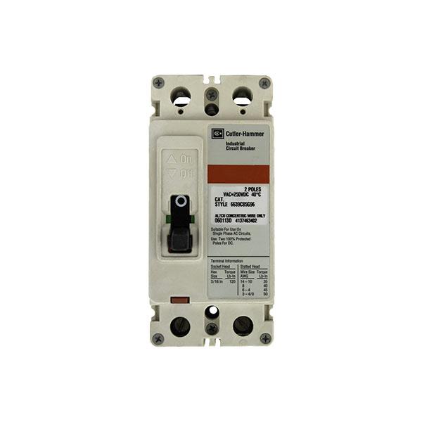 EDH2200 | Eaton 200A 2-Pole Molded Case Circuit Breaker, Series C, F-Frame